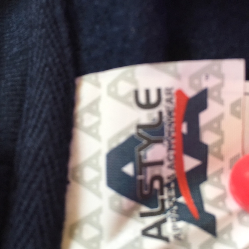 248 NWOT Navy Hooded Jacket with Papaw Graphic on Back - Picture 2 of 4